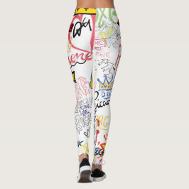 Dolce Gabbana Nieuw Seizoen Modern Typography Desi Leggings