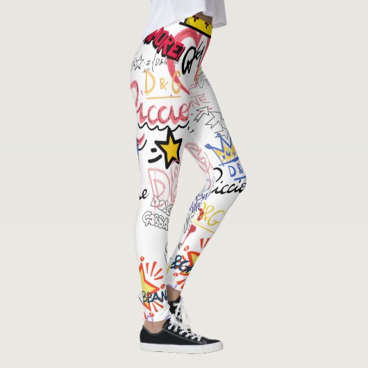 Dolce Gabbana Nieuw Seizoen Modern Typography Desi Leggings (Rechts)