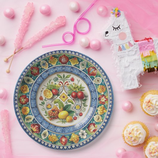 Dolce & Gabbana Siciliaanse Winkelwagen Whimsy Pap Papieren Bordje (Feest)