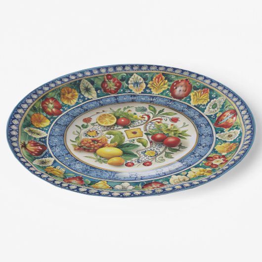 Dolce & Gabbana Siciliaanse Winkelwagen Whimsy Pap Papieren Bordje (Gekanteld)