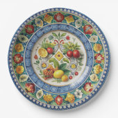 Dolce & Gabbana Siciliaanse Winkelwagen Whimsy Pap Papieren Bordje (Voorkant)