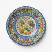 Dolce & Gabbana Siciliaanse Winkelwagen Whimsy Pap Papieren Bordje (Voorkant)