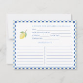 Dolce Vita Geometrisch Vrijgezellenfeest Recept Ka Kaart (Voorkant)