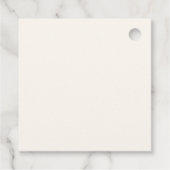 Dolce Vita Handgeschreven Bruiloft Feest Bedankjes Labels (Achterkant)