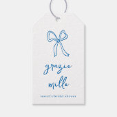 Dolce Vita Handgeschreven Bruiloft Feest Cadeaulabel (Voorkant)