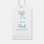 Dolce Vita Handgeschreven Display Shower Cadeaulabel (Voorkant)