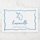 Dolce Vita Handgeschreven Limoncello Etiket (Enkel label)