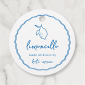 Dolce Vita Handgeschreven Limoncello Labels (Voorkant)