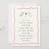 Dolce Vita Handgeschreven Vrijgezellenfeest Kaart (Voorkant)