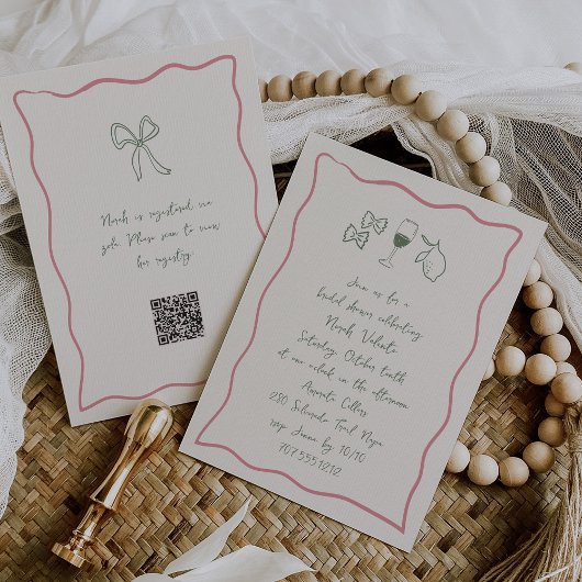 Dolce Vita Handgeschreven Vrijgezellenfeest Kaart