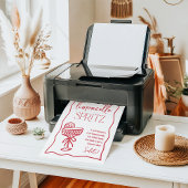 Dolce Vita Italiaans Limoncello Spritz Drink Teken Poster