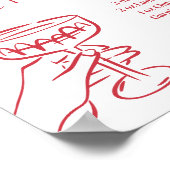 Dolce Vita Italiaans Limoncello Spritz Drink Teken Poster (Hoek)