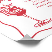 Dolce Vita Italiaans Spritz Station Drinkbordje Poster (Hoek)