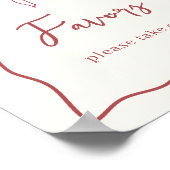 Dolce Vita Italiaans Vrijgezellenfeest gunsten tek Poster (Hoek)