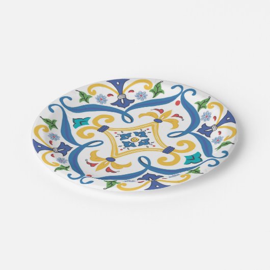 Dolce Vita-kartonnen doos Papieren Bordje (Gekanteld)