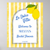 Dolce vita Lemons Italiaans vrijgezellenfeest welk Poster (Voorkant)