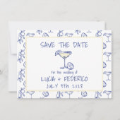 Dolce Vita Limoncello Butter Geel Bewaar de datum Save The Date (Voorkant)