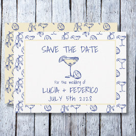 Dolce Vita Limoncello Butter Geel Bewaar de datum Save The Date