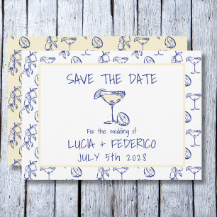 Dolce Vita Limoncello Butter Geel Bewaar de datum Save The Date
