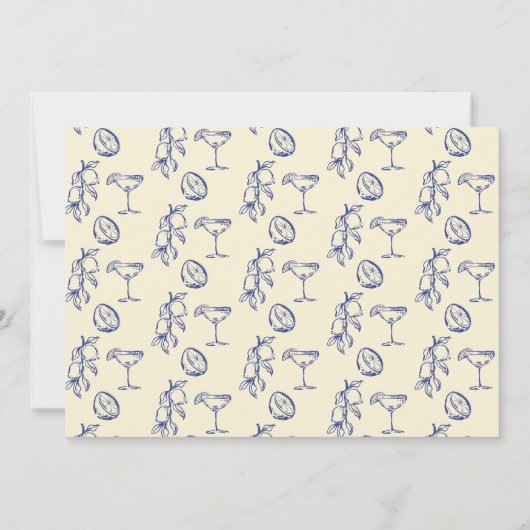 Dolce Vita Limoncello Italiaanse boter Geel Kaart (Achterkant)