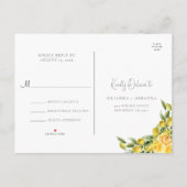 Dolce Vita - Mediterrane Huwelijksreactie Ansichtk Uitnodiging Briefkaart (Achterkant)