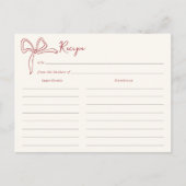 Dolce Vita Vrijgezellenfeest Recept Kaart (Voorkant)