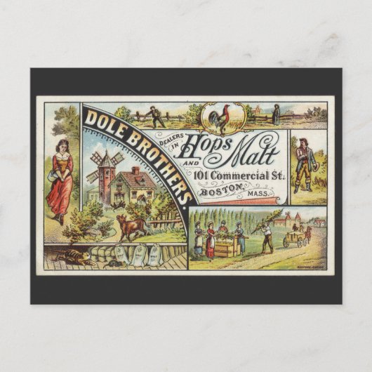 Dole Brothers and Hops and Malt Ephemeral Briefkaart (Voorkant)