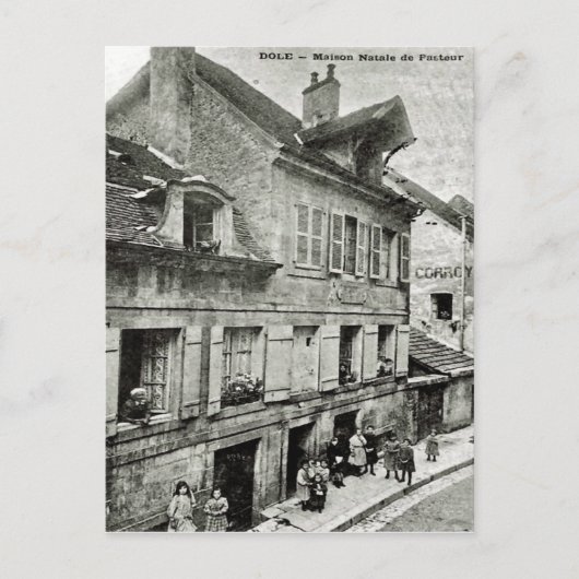 Dole; Maison Natale de Louis Pasteur  post Briefkaart (Voorkant)