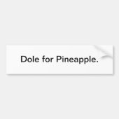 Dole voor ananas - bumpersticker (Voorkant)