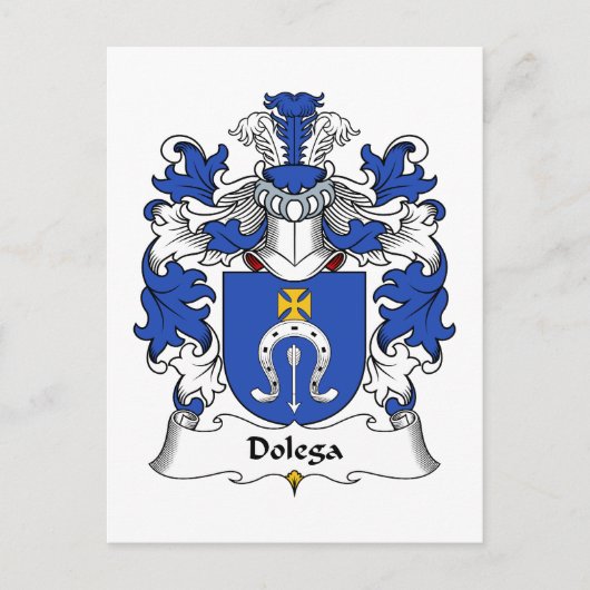 Dolega Family Crest Briefkaart (Voorkant)