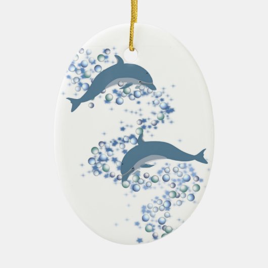 Dolfensornament Keramisch Ornament (Voorkant)