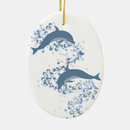 Dolfensornament Keramisch Ornament (Achterkant)