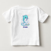 Dolfijn Aangepaste Bubbel Spetter Cute Oceaan Dier (Achterkant)