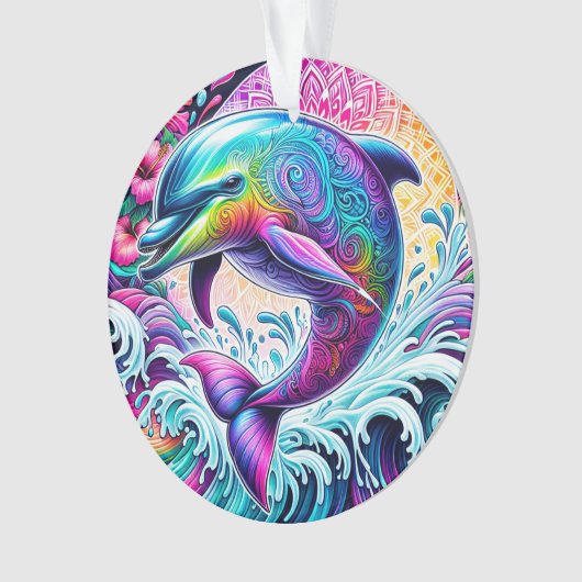 Dolfijn Acryl Ornament (voorkant)