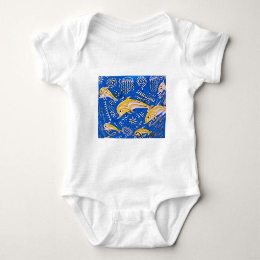 Dolfijn afbeelding voor Your-Custom-Baby-Creeper Romper (Voorkant)