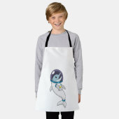 Dolfijn als astronaut in kostuum schort (Gedragen)