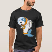 Dolfijn als astronaut met kostuum t-shirt (Voorkant)