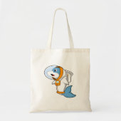 Dolfijn als astronaut met kostuum tote bag (Voorkant)