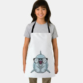 Dolfijn als Nerd met bril Schort (Insitu)