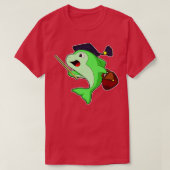 Dolfijn als Professor met Bag Pointer T-shirt (Design voorkant)