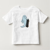 Dolfijn als Skater met skateboard Kinder Shirts (Voorkant)