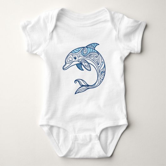 Dolfijn Baby Bodysuit (Voorkant)