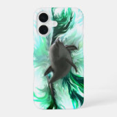 Dolfijn Baby iPhone 16 Hoesje (Achterkant)