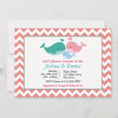 Dolfijn Baby shower uitnodiging (Voorkant)