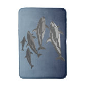 Dolfijn Badmat Dolfijn Art Badkamer Decor (Voorkant Verticaal)