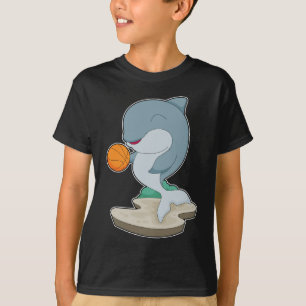 Dolfijn Basketballer Basketbal T-shirt