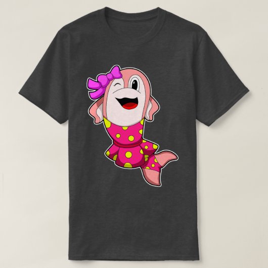 Dolfijn bij Ballet met Rok Bow T-shirt (Design voorkant)