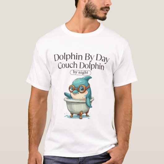 Dolfijn bij dag bank dolfijn t-shirt (Voorkant)