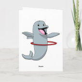 Dolfijn bij duurtraining met fitnessbanden.p kaart (Achterkant)