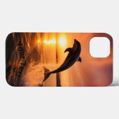 Dolfijn bij Golden Sunset Case-Mate iPhone Case (Achterkant (horizontaal))